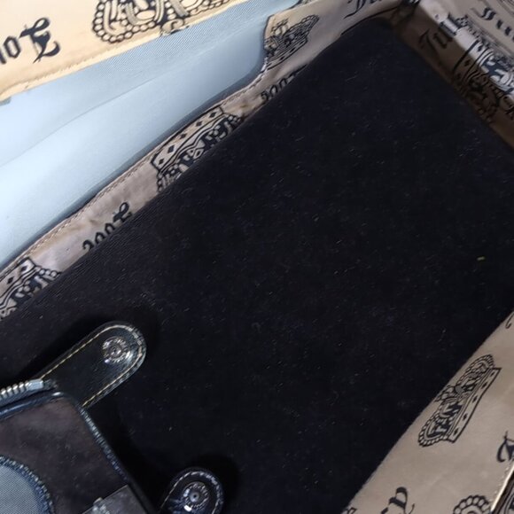 RARE Vintage Juicy Couture Dog Carrier Brown Velour Medium Size - Picture 9 of 10